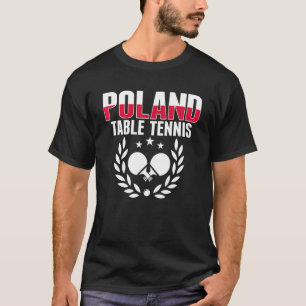 Camiseta Orgullosa mesa de tenis de Polonia Soporte de pin
