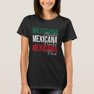 Camiseta Orgullosa Mexicana Latina Chica México Mujer