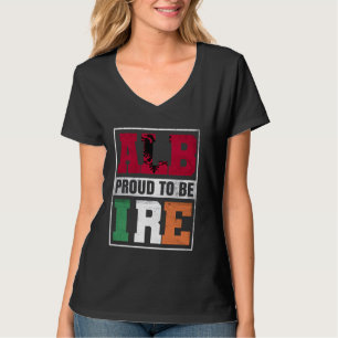 Camiseta Orgullosa mezcla albanesa irlandesa Albania e Irla