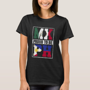 Camiseta Orgullosa mezcla de filipinos mexicanos con Filipi