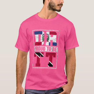 Camiseta Orgullosa mezcla dominicana trinitense Dominicana 