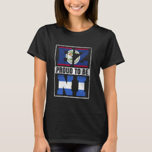 Camiseta Orgullosa mezcla nicaragüense de Belice y Nicaragu