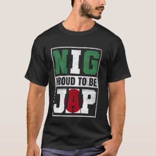 Camiseta Orgullosa mezcla nigeriana japonesa y nigeriana he