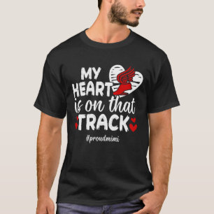Camiseta Orgullosa Mimi De Un Atleta De Atletismo Mimi