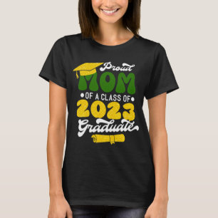 Camiseta Orgullosa MOM de una clase de Purpurina de Oro de