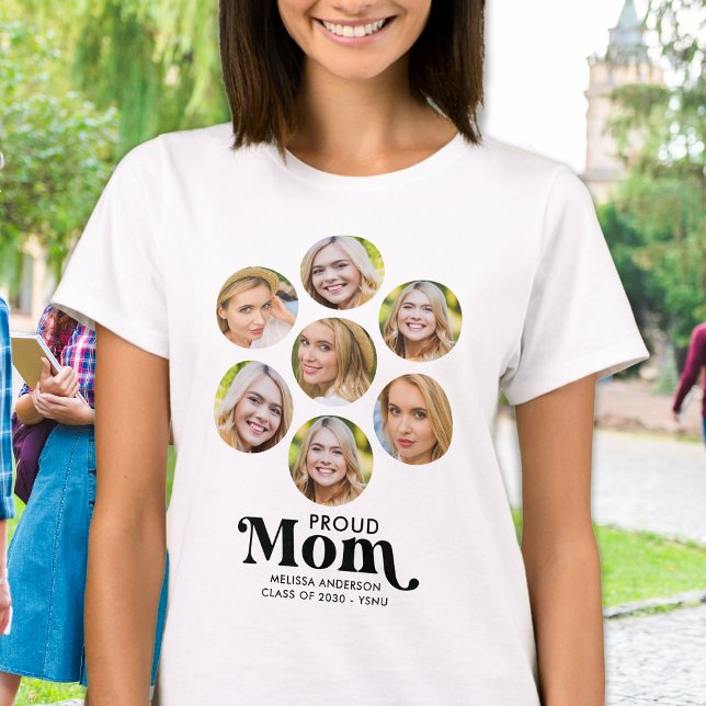 Camiseta Orgullosa MOM Personalizado moderno 7 Graduación d (Subido por el creador)