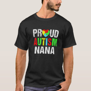 Camiseta Orgullosa Nana Autismo Corazón Familia Combinando