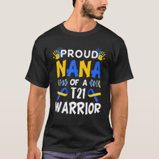 Camiseta Orgullosa Nana De Conciencia Sobre El Síndrome De 