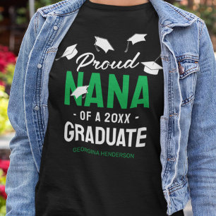 Camiseta Orgullosa Nana Negra Graduada 2026