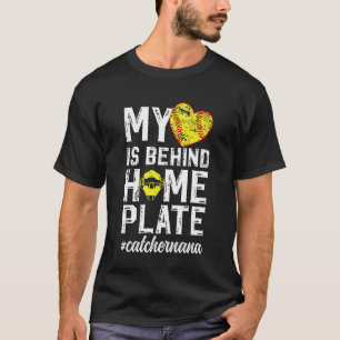 Camiseta Orgullosa Nana Receptora de Softbol de Un Receptor