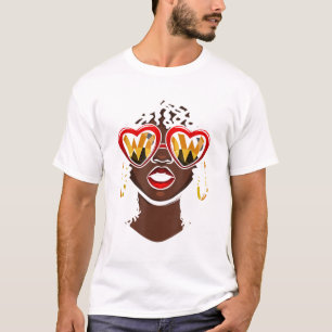 Camiseta Orgullosa negra afroamericana afro negro hilo negr
