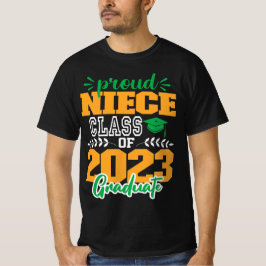 Camiseta Orgullosa NIECE de clase de 2023 MODERNA SCRIPT GR