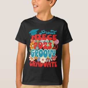 Camiseta Orgullosa NIECE de una clase de 2023 Graduate Retr