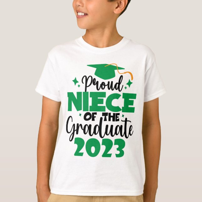 Camiseta Orgullosa NIECE de una clase de guión de diversión (Anverso)