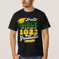 Orgullosa NIECE de una clase de oro retro graduado