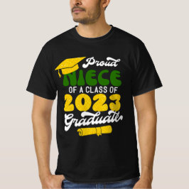 Camiseta Orgullosa NIECE de una clase de oro retro graduado