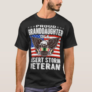 Camiseta Orgullosa Nieta De La Tormenta Del Desierto Vetera