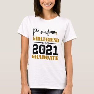 Camiseta Orgullosa novia de un graduado de 2021