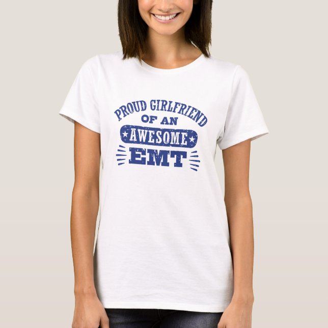 Camiseta Orgullosa novia de un maravilloso EMT (Anverso)