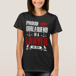 Camiseta Orgullosa Novia De Una Abogada Licenciada En Licen