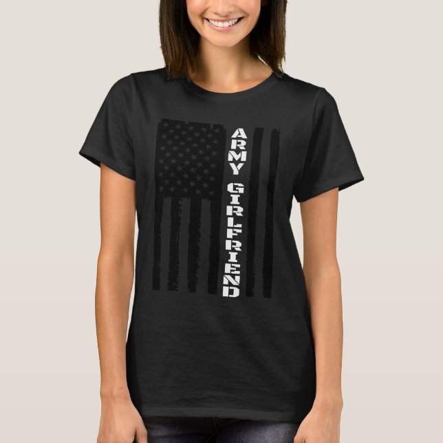 Camiseta Orgullosa novia del ejército - Novia militar Veter (Anverso)
