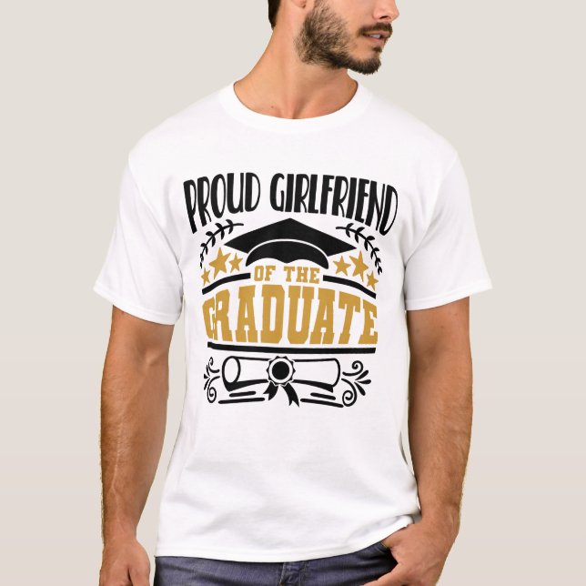 Camiseta Orgullosa Novia Del Graduado (Anverso)