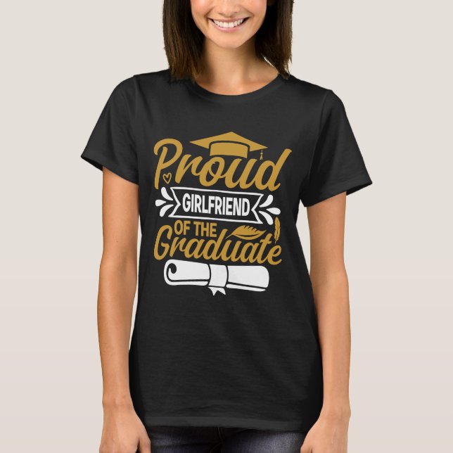 Camiseta Orgullosa Novia Del Regalo De Graduación (Anverso)