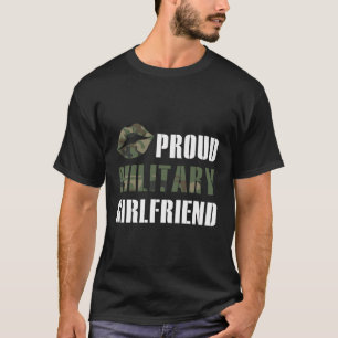 Camiseta Orgullosa Novia Militar Soldado Girlfriend