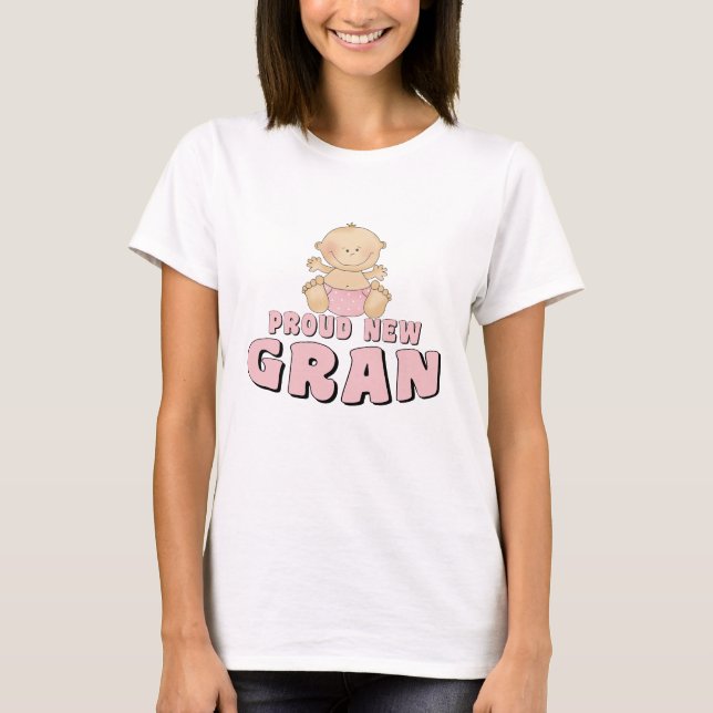 Camiseta Orgullosa Nueva Abuela (Anverso)