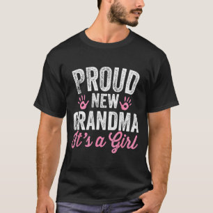 Camiseta Orgullosa Nueva Abuela Es Una Niña Madre Pronto Se
