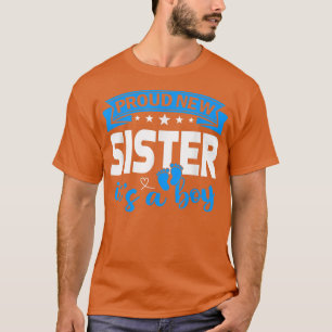 Camiseta Orgullosa nueva hermana es un niño revelan género 