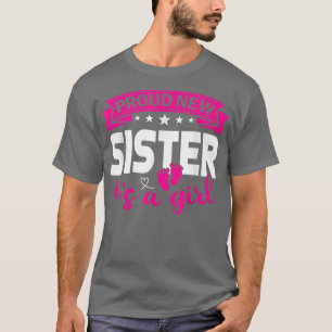 Camiseta Orgullosa nueva hermana es una revelación de géner