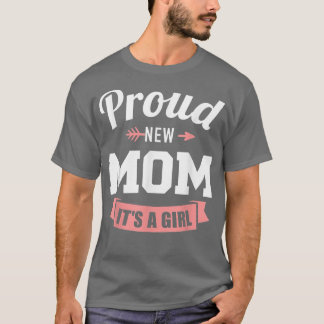 Camiseta Orgullosa nueva madre es un revelador de género ch