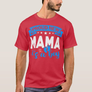 Camiseta Orgullosa Nueva Mamá Es Un Niño El Género Revela A