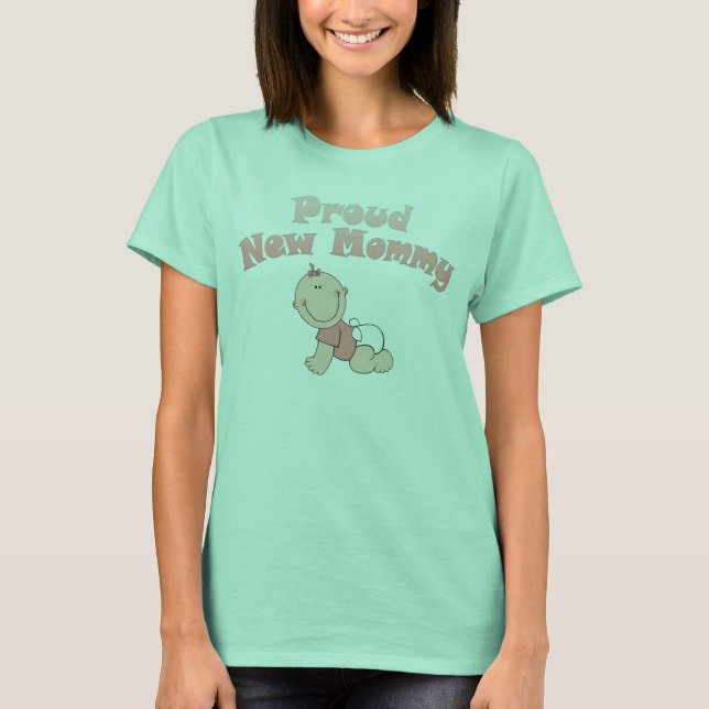 Camiseta Orgullosa nueva mamá, nueva mamá (Anverso)