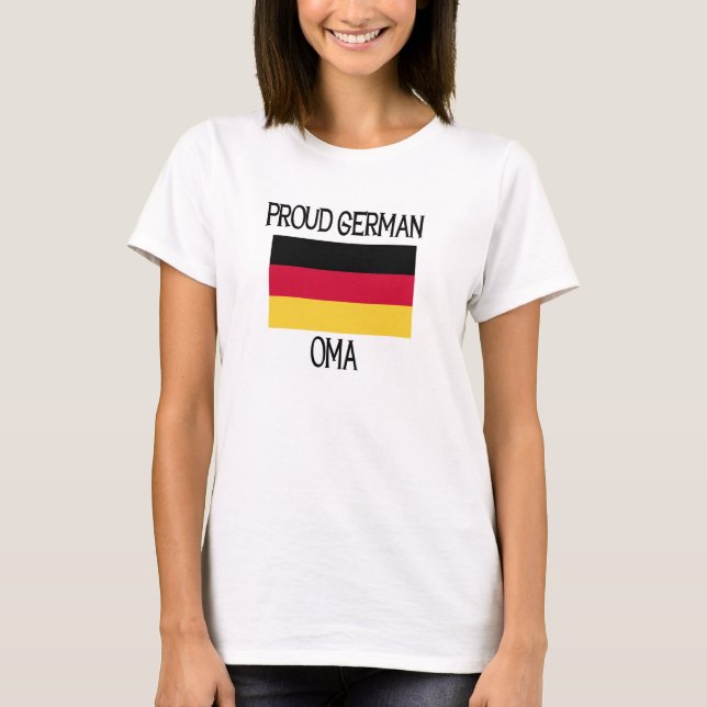 Camiseta Orgullosa Oma Alemana (Anverso)