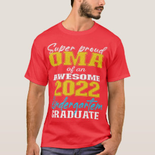 Camiseta Orgullosa OMA de graduado de jardines de infancia 