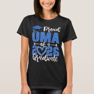 Camiseta Orgullosa oma de un graduado de la clase de 2026 s