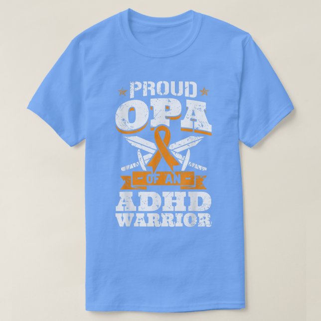 Camiseta Orgullosa Opa De Una Cinta De Concienciación De Un (Diseño del anverso)