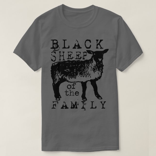 Camiseta Orgullosa Oveja Negra De La Familia (Diseño del anverso)