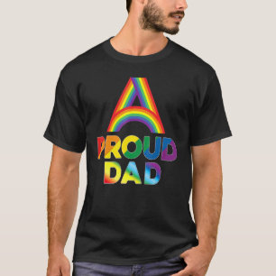 Camiseta Orgullosa papá Lgbt Orgullo Gay Lesbiana Arcoiris 