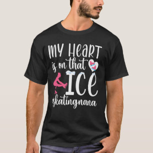 Camiseta Orgullosa patinadora artística Nana de una patinad