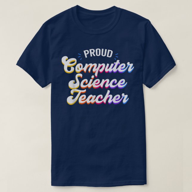Camiseta Orgullosa profesión de profesor de ciencias de la  (Diseño del anverso)