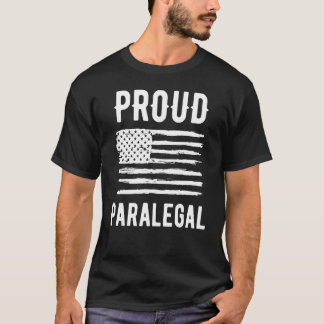 Camiseta Orgullosa profesión parajurídica Bandera Americana