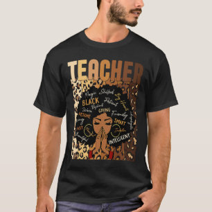 Camiseta Orgullosa profesora de mujeres negras afro-african