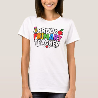 Camiseta Orgullosa profesora de primaria vista 1 Orgullosa