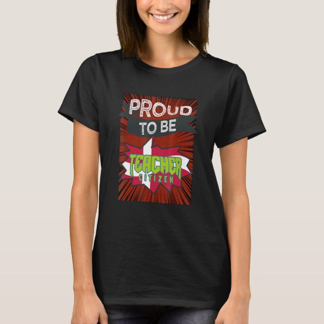 Camiseta Orgullosa profesora profesional ciudadana 7 (Anverso)