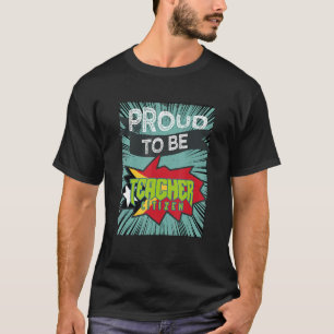 Camiseta Orgullosa profesora profesional ciudadana trabajad