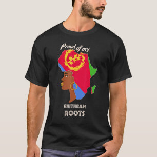 Camiseta Orgullosa raíz keniana de historia negra Reina Mel