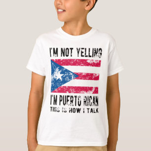 Camiseta Orgullosa raíz puertorriqueña patrimonio de la ban